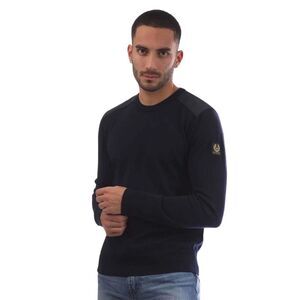 Belstaff Mens Wool Regular Sweater / Navy